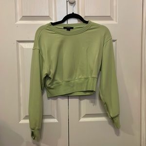 Forever 21 | Small (S) Cropped Light Green Sweater